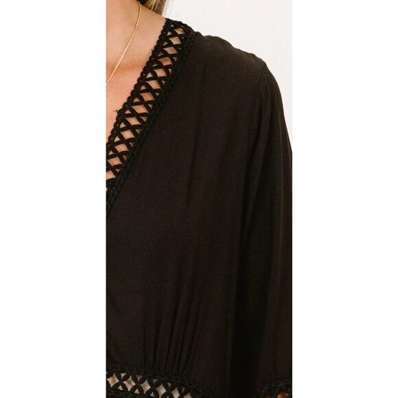 Haute Curve Black Babydoll Dress, XL - Picture 4 of 6